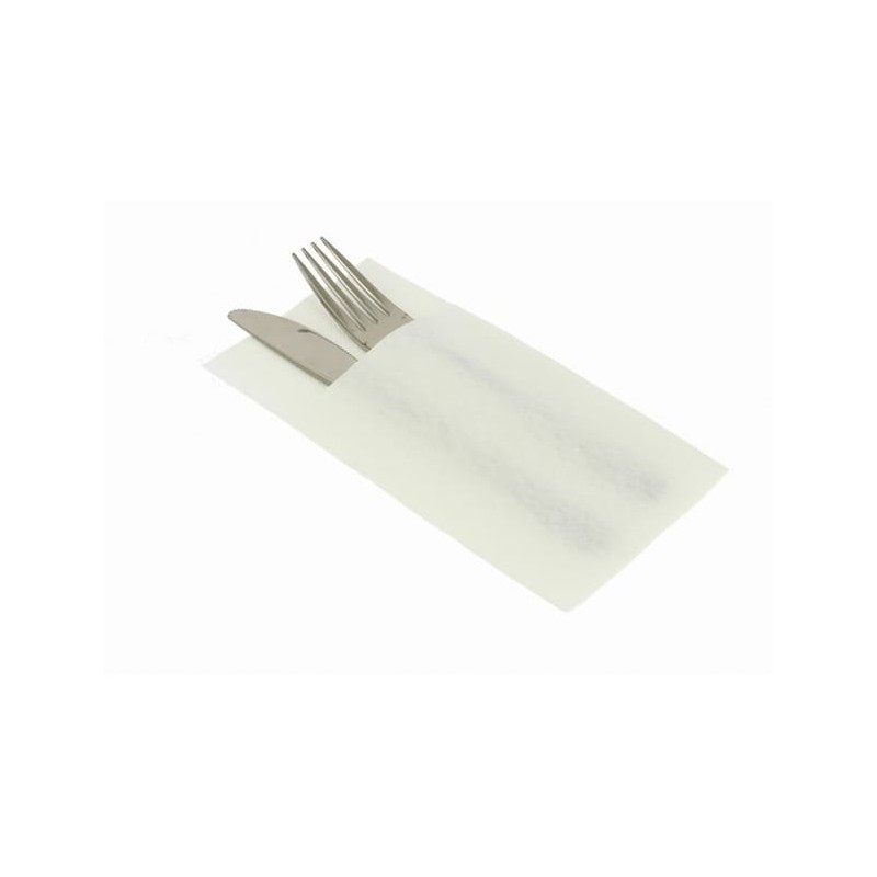 Serv. 32 x 40 cm  Kangurito Blanca micropunto (50 uds)(20)