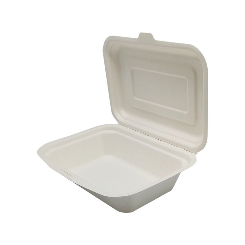 Envase Hot Dog/Snack Caña de Azúcar 185 x 135 x 46 mm (50 und)(5)