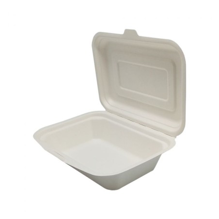 Envase Hot Dog/Snack Caña de Azúcar 185 x 135 x 46 mm (50 und)(5)