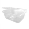 Tarrina rPET Rectangular c/tapa bisagra, transp. 2000 cc 147 x 210x115 mm(50 und)(4)