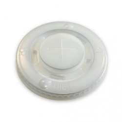 Tapa plana XPS  C/Cruz Vaso Papel Blanco 16 OZ  90 mm(100 und)(20)