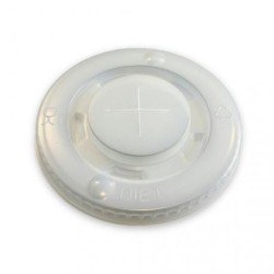 Tapa plana XPS  C/Cruz Vaso Papel Blanco 12/16 OZ  90 mm(100 und)(20)