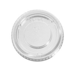Tapa Tarrina rpet transparente  redonda 60 cc (100 und)(25)
