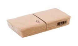 Serv. 20 x 20  2 cap cel, BIO-ECO  beige, micropunto (80 uds)(60)