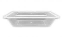 Tarrina PP microondas rectangular 1000 cc + tapas 170x118x70 mm (50 und)(6)