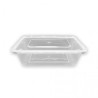 Tarrina PP microondas rectangular 650 cc + tapas 170x118x50 mm  (300 und)