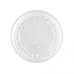 Tapa Envase rPet Redondo Transp. 177/ 237 ml- 6/8 Oz  (100 und)(10)