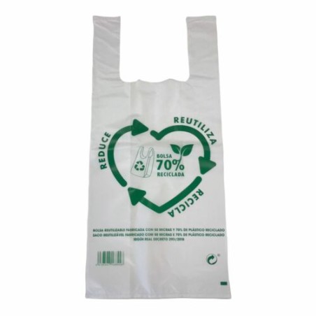 Bolsa Asa 48 x 60 Blanco Rec 70% Mat. Reciclado G200 (100 und)(8)
