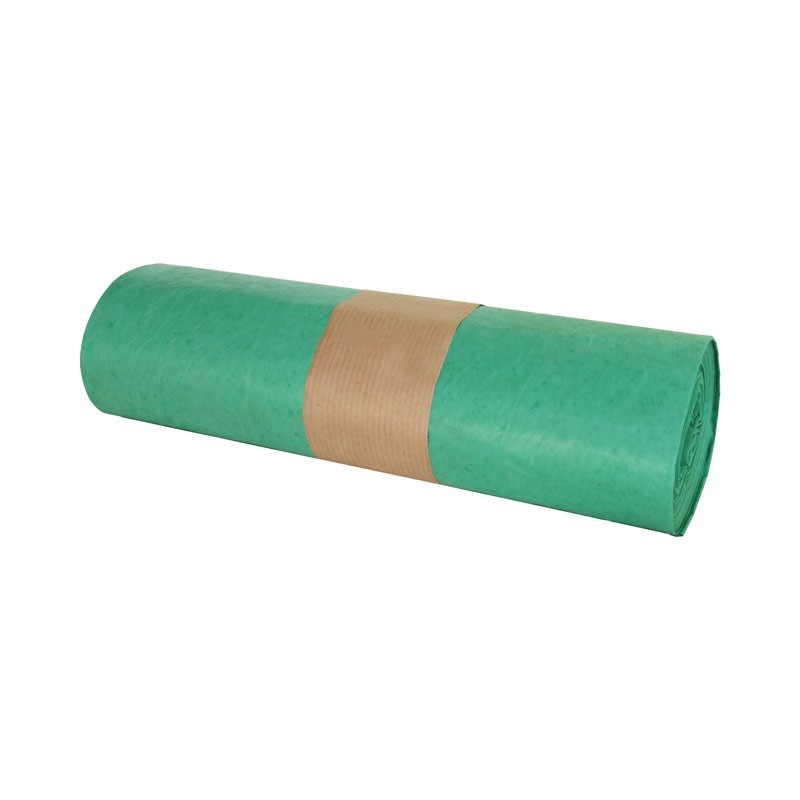 Bolsa basura reciclada doméstica Verde 55 x 58 (25 uds) Galga 65 (73)