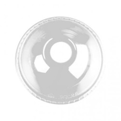 Tapa cúpula c/agujero Vaso RPet  Eco 12/16 onzas (50 und)(16)