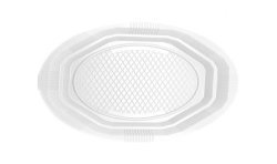 Plato PS Reutilizable Blanco Llano 22 cm (25 uds)(20)