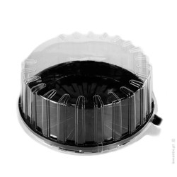 Caja tarta rpet + base negra 22 cm x 11 cm alto (50 uds)(4)