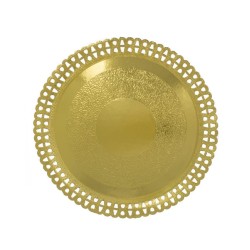 Plato blonda ORO 31 cm (50 und)