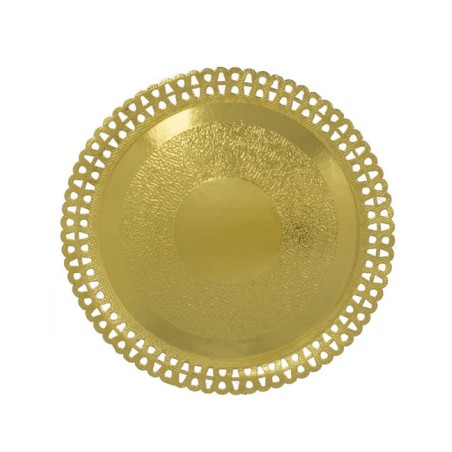 Plato blonda ORO 31 cm (50 und)