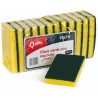 Estropajo fibra verde + esponja (6 und)