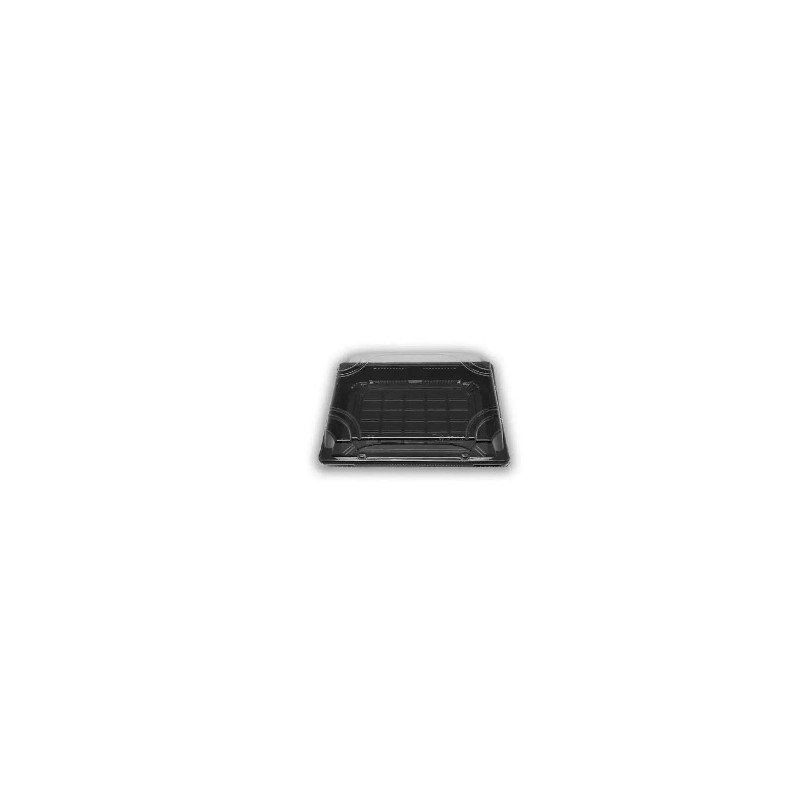Envase Sushi PS 165 x 115 x 23 + Tapa PS Transparente Antivaho 168 x 118 x 33 mm (50 uds)(10)