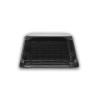 Envase Sushi PS 185 x 129 x 23 + Tapa PS Transparente Antivaho 188 x 132 x 33 mm (500 uds)