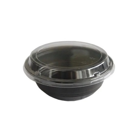 Bowl PS   550 cc + Tapa PS Transparente Antivaho (300 uds)