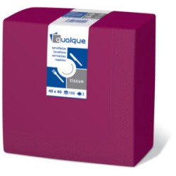Serv. 40 x 40  Micropunto 2 capas  celulosa fucsia  (50 und)(30)