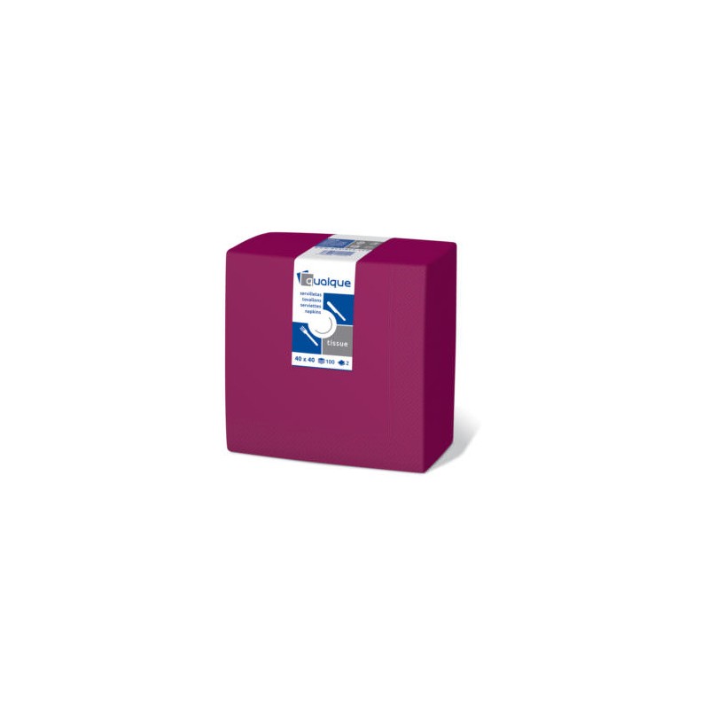 Serv. 40 x 40  Micropunto 2 capas  celulosa fucsia  (50 und)(30)