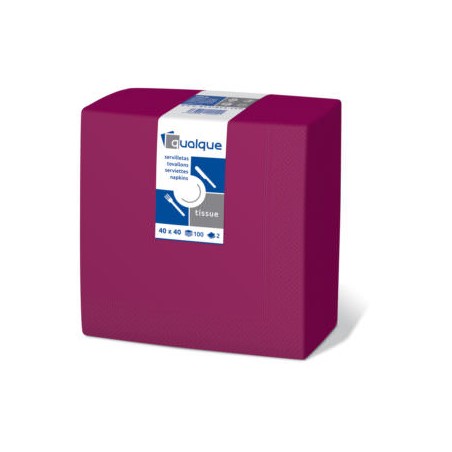 Serv. 40 x 40  Micropunto 2 capas  celulosa fucsia  (50 und)(30)