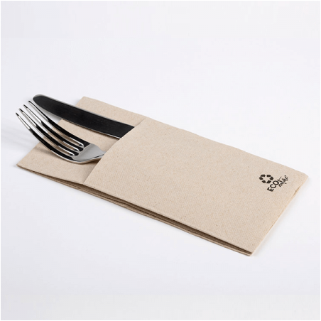 Serv. 30 x 40 cm. Kanguro Kraft micropunto (50 uds)(24)