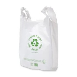 Bolsa Asa 50 x 60 Blanco  Rec 70% Mat. Reciclado G200 (100 uds)(5)